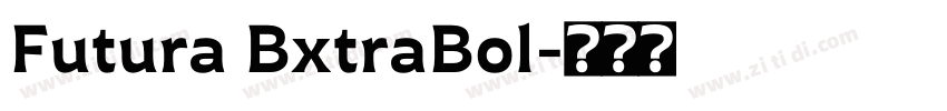Futura BxtraBol字体转换